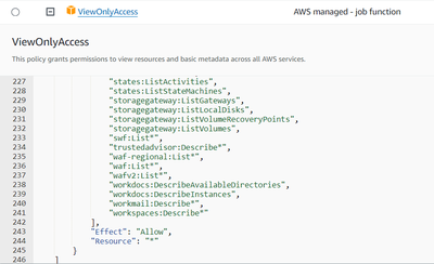 ViewOnlyAccess AWS