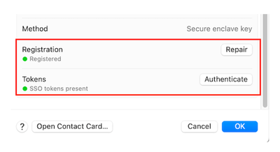 sso intune secure enclave key