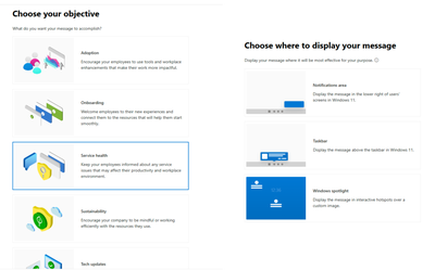 Microsoft Message Organisationnel Objectif Et Localisation