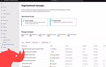 Organizational Messages dans Office 365 : comment ça marche ?