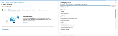 Les settings catalog pour Mac dans Intune