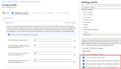 Gérer les mises à jour macOS dans Intune