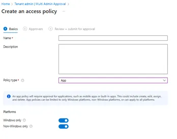 Create An Access Policy Intune Maa