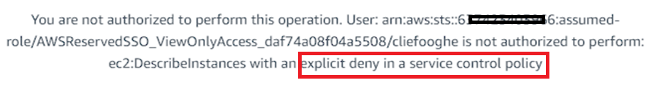 SCP ViewOnlyAccess AWS